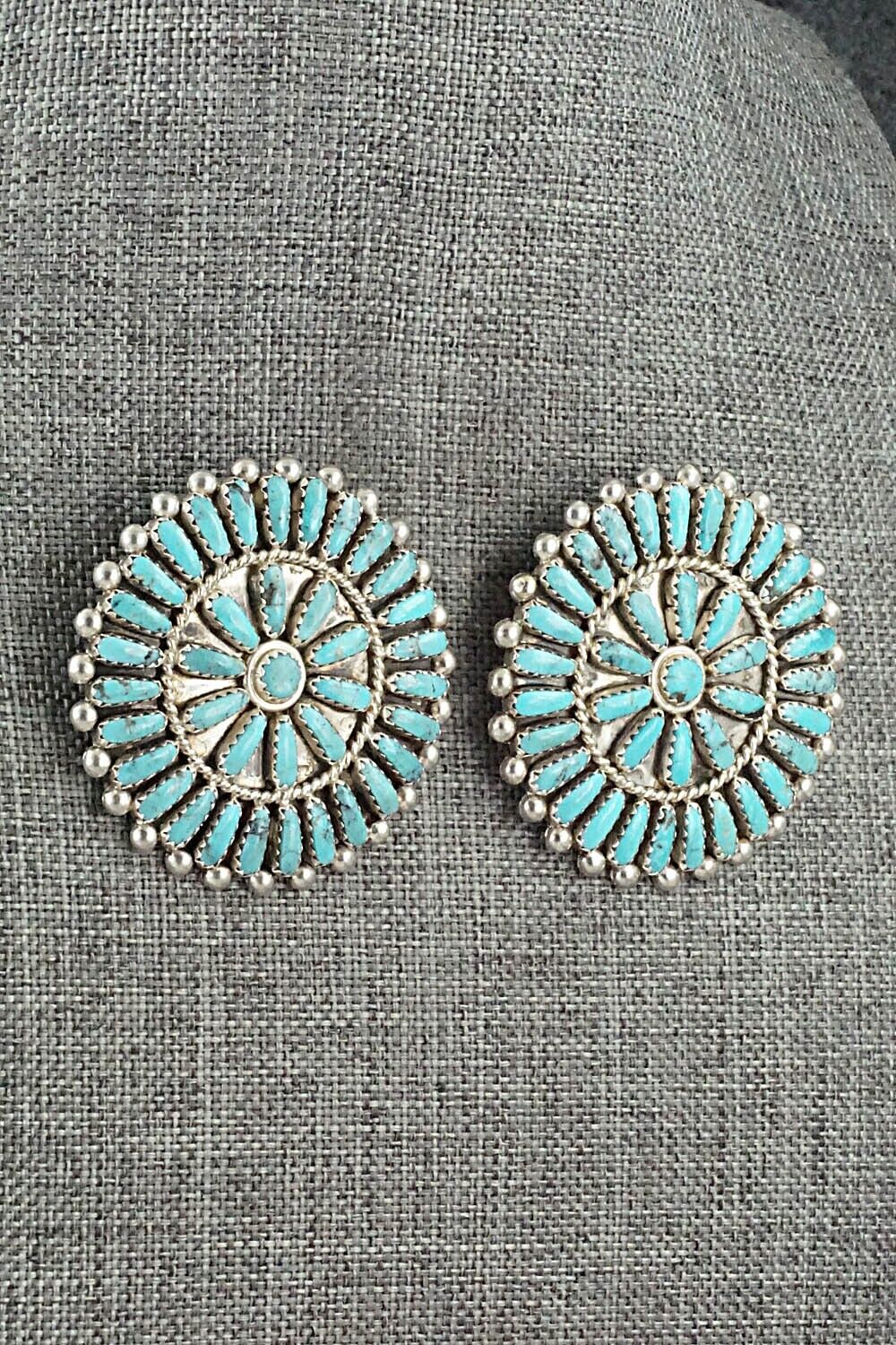 Turquoise & Sterling Silver Earrings - Philena Byjoe