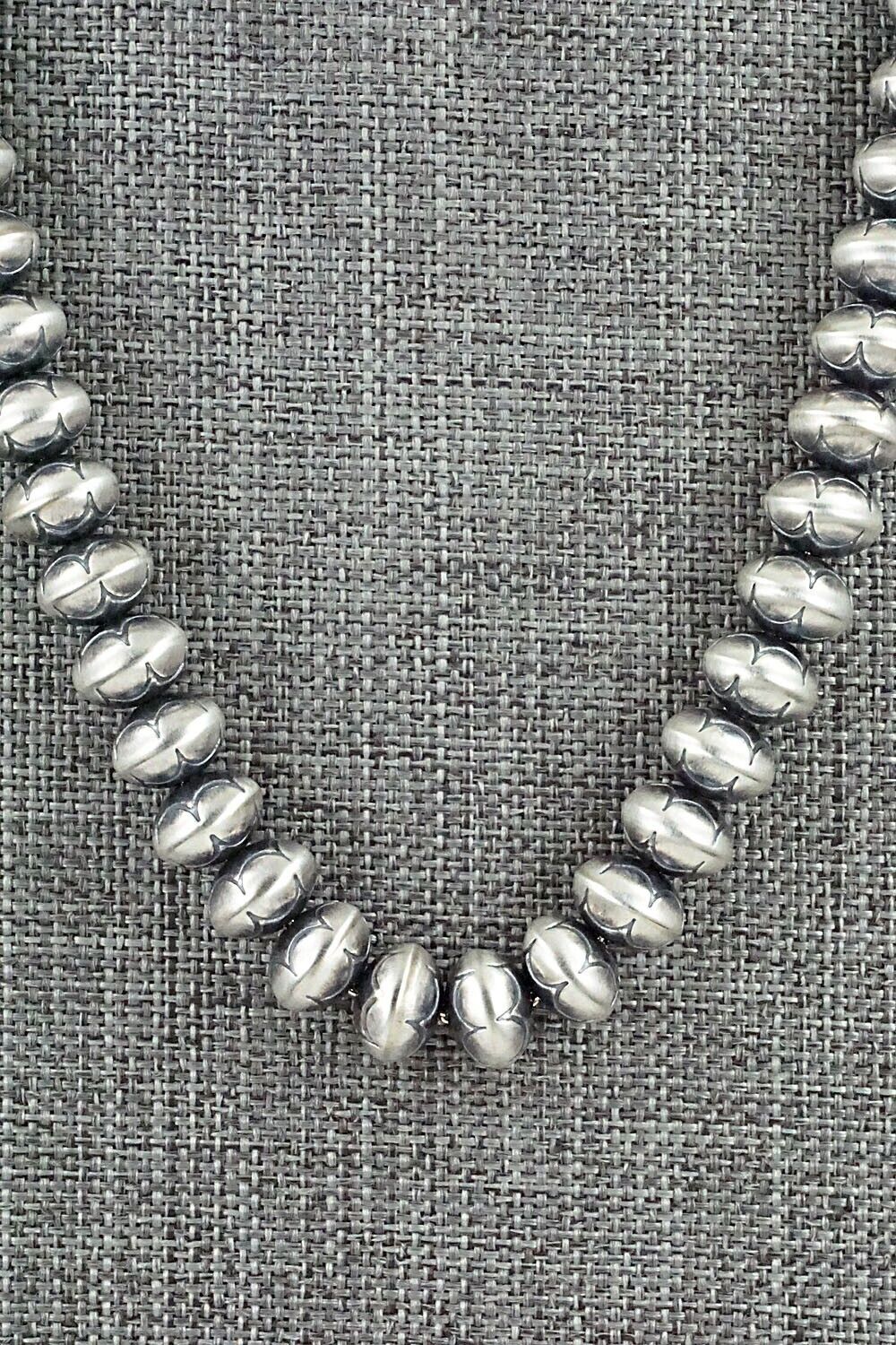 Sterling Silver Navajo Pearl Necklace - Bryannen Halwood