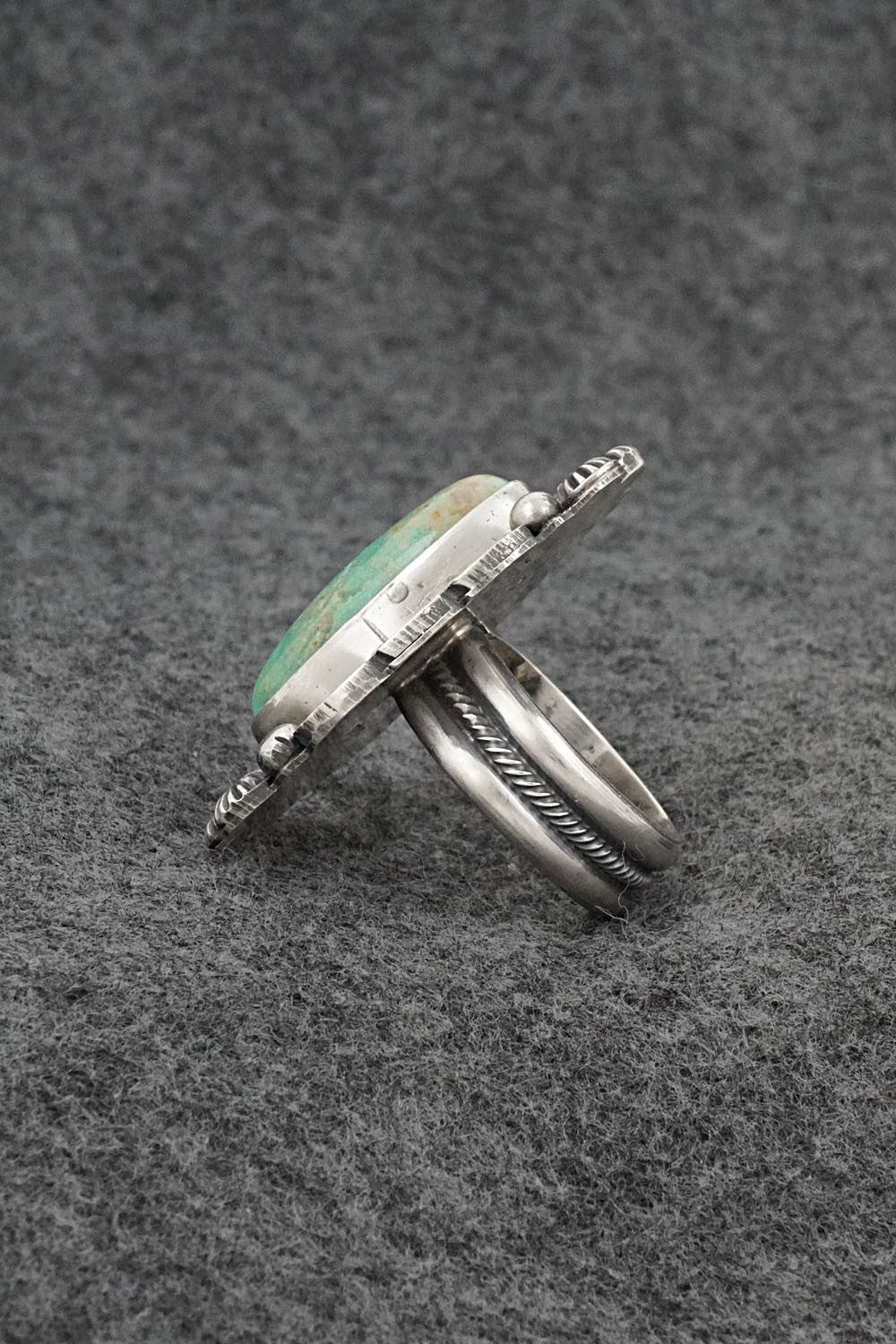 Turquoise & Sterling Silver Ring - Michael Calladitto - Size 7