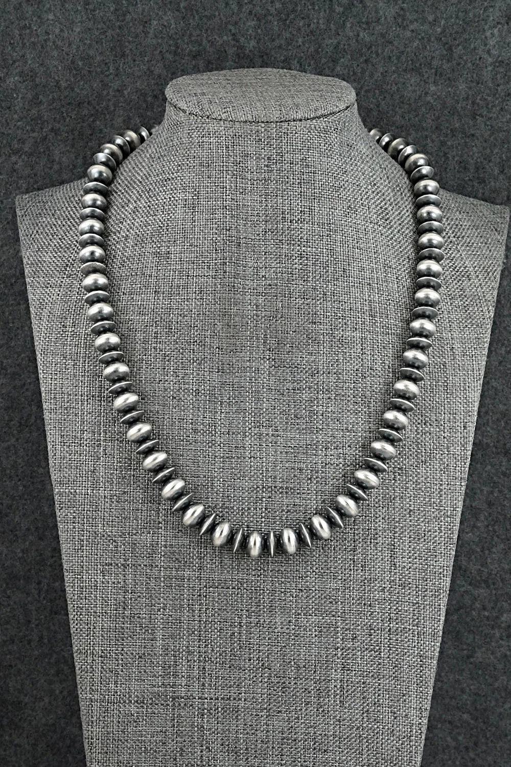 Sterling Silver Navajo Pearl Necklace 18" - Tonisha Haley