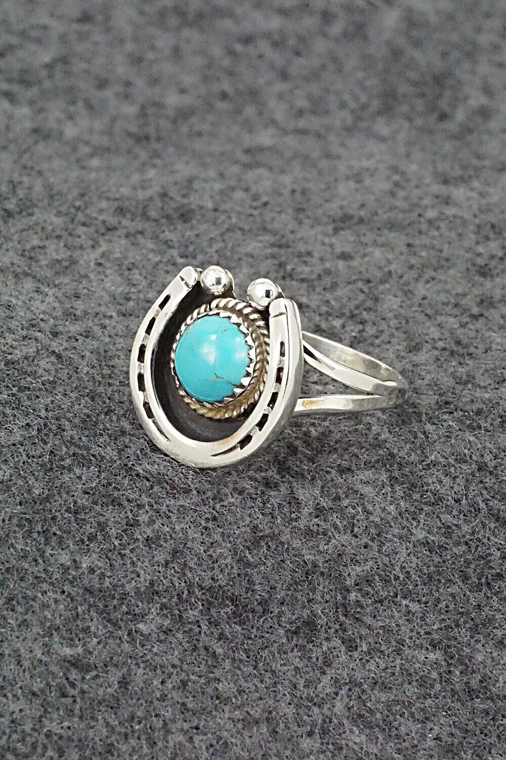 Turquoise & Sterling Silver Ring - Alice Rose Saunders - Size 9.25