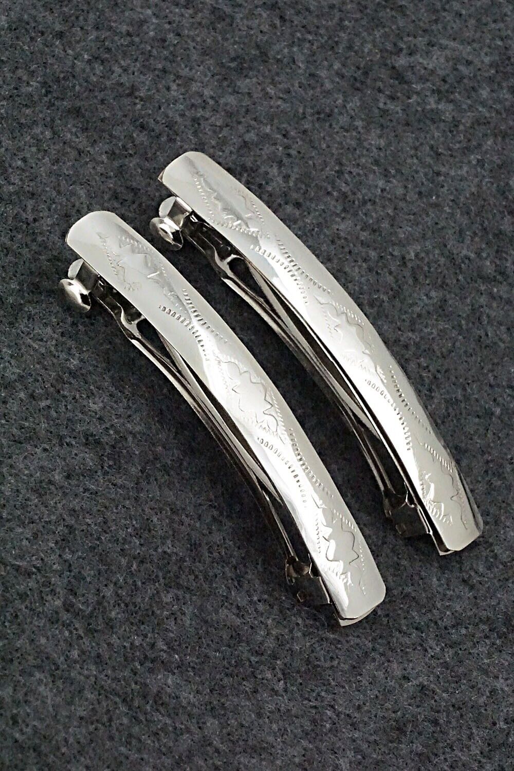 Sterling Silver Hair Barrettes - Randall Dalgai