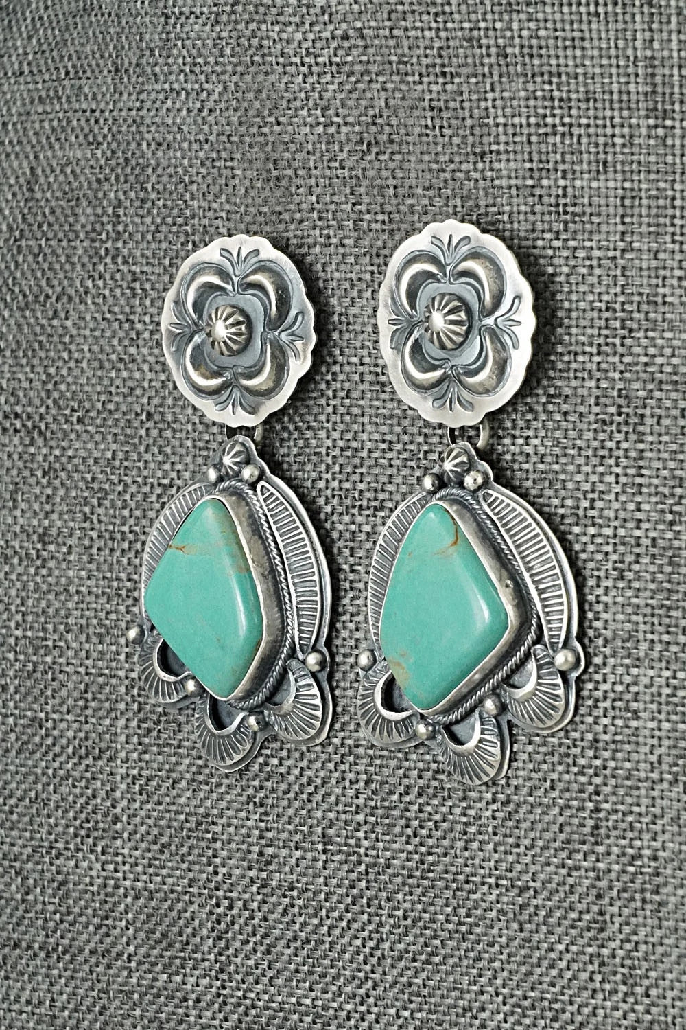 Turquoise & Sterling Silver Earrings - Randy Boyd