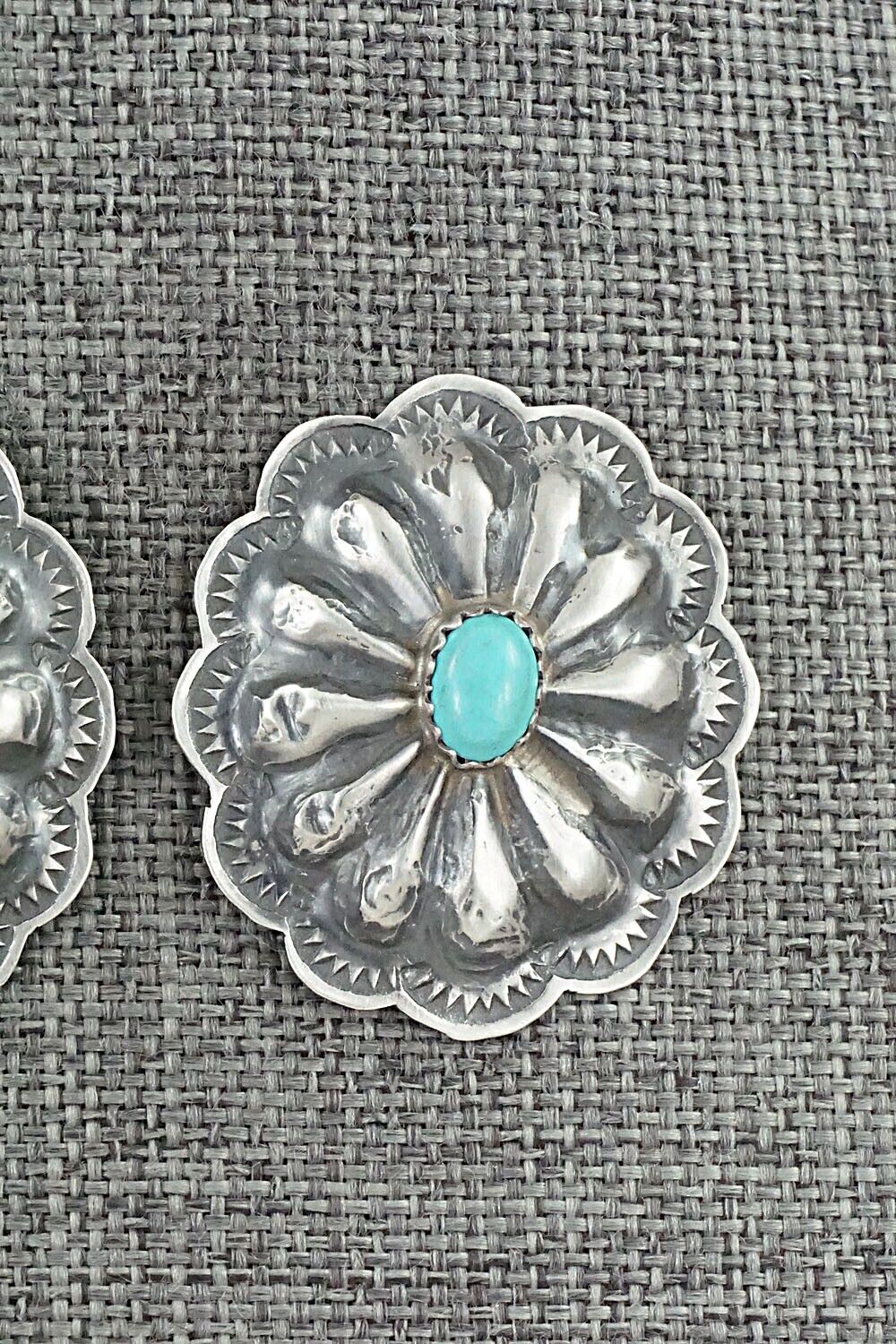 Turquoise & Sterling Silver Earrings - Rita Lee