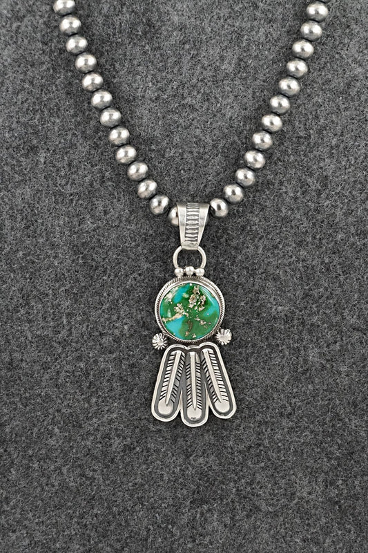 Turquoise & Sterling Silver Necklace - Verley Betone