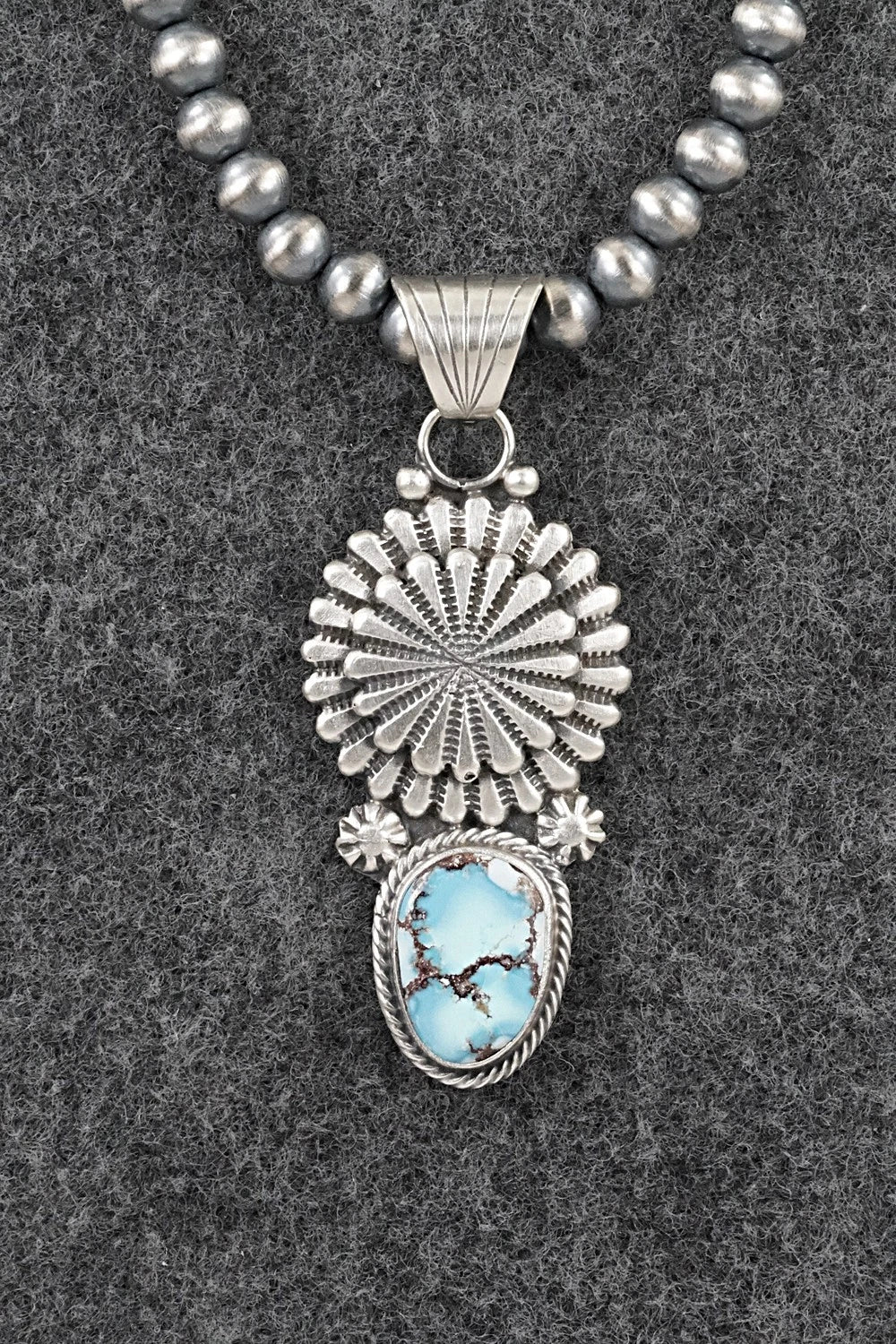 Turquoise & Sterling Silver Necklace - Sharon McCarthy