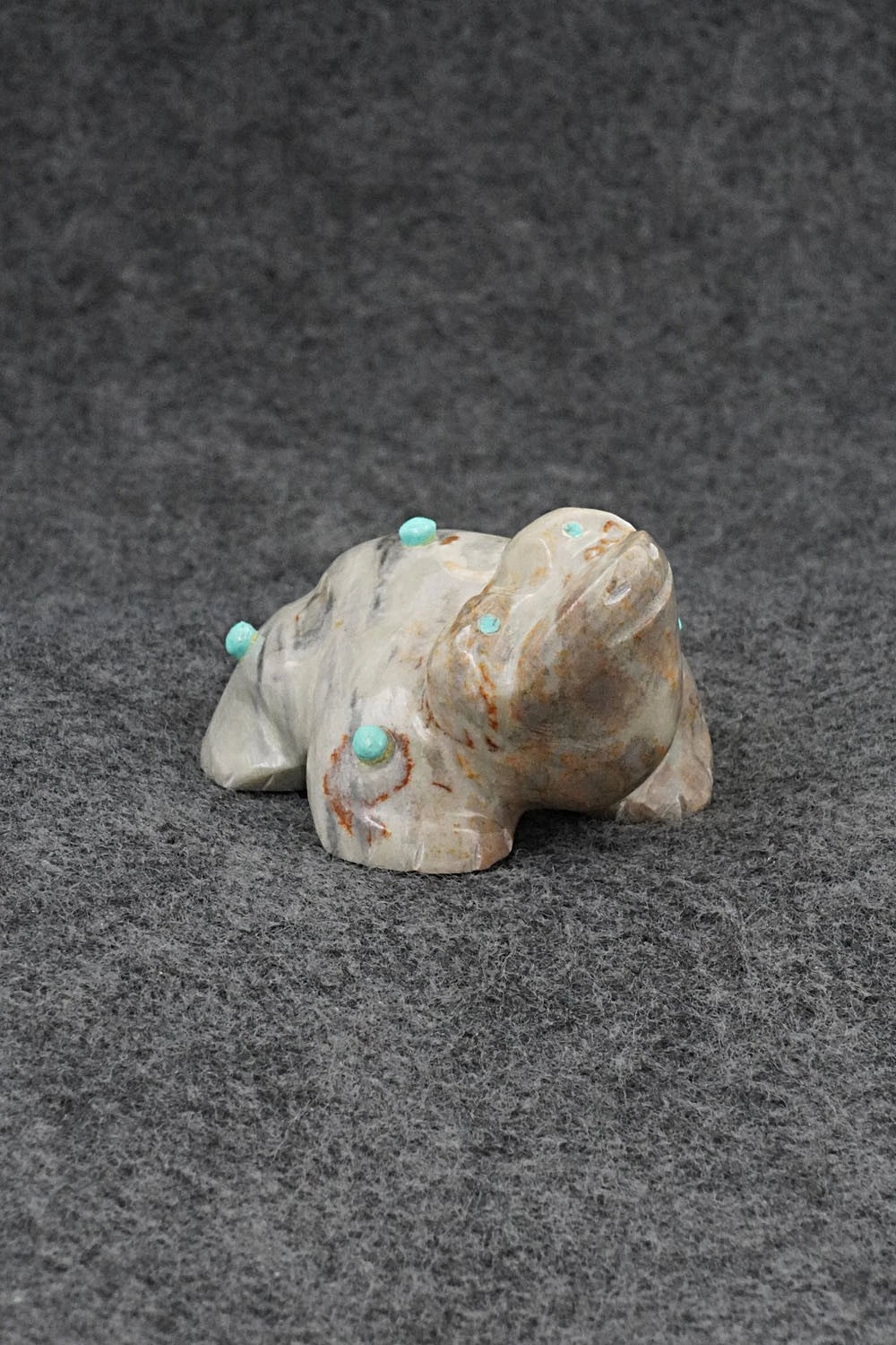 Frog Zuni Fetish Carving - Enrike Leekya