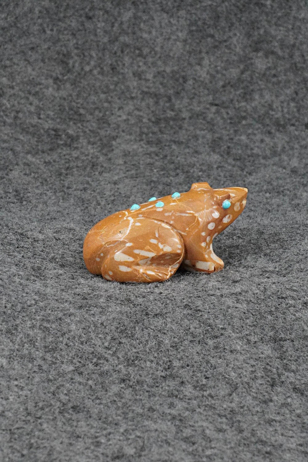 Frog Zuni Fetish Carving - Ronnie Lunasee