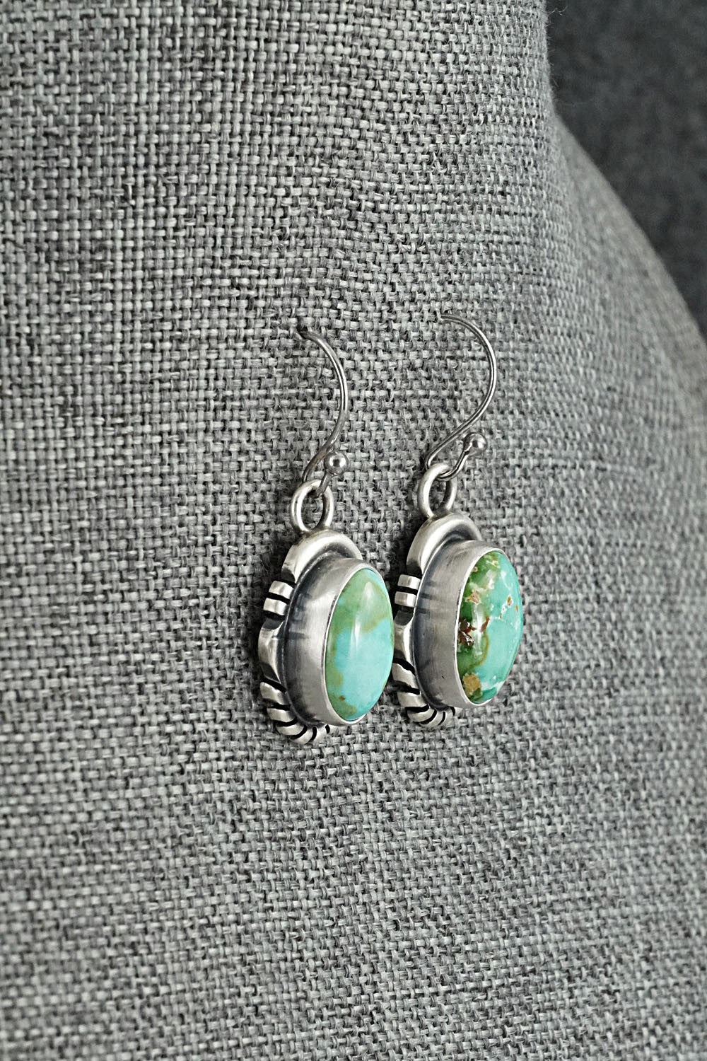 Turquoise & Sterling Silver Squash Blossom Set - Mark Yazzie