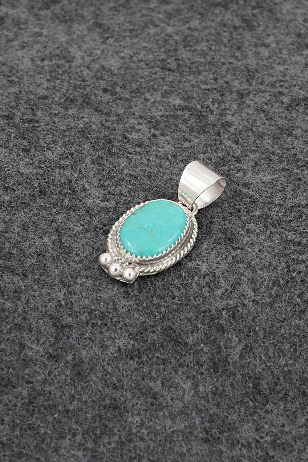 Turquoise & Sterling Silver Pendant - Byron Begay