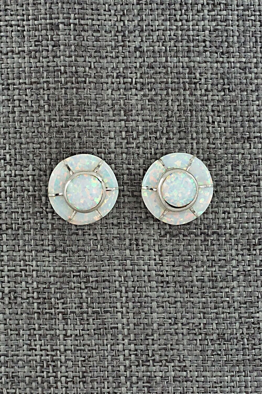 Opalite & Sterling Silver Earrings - Valerie Benally