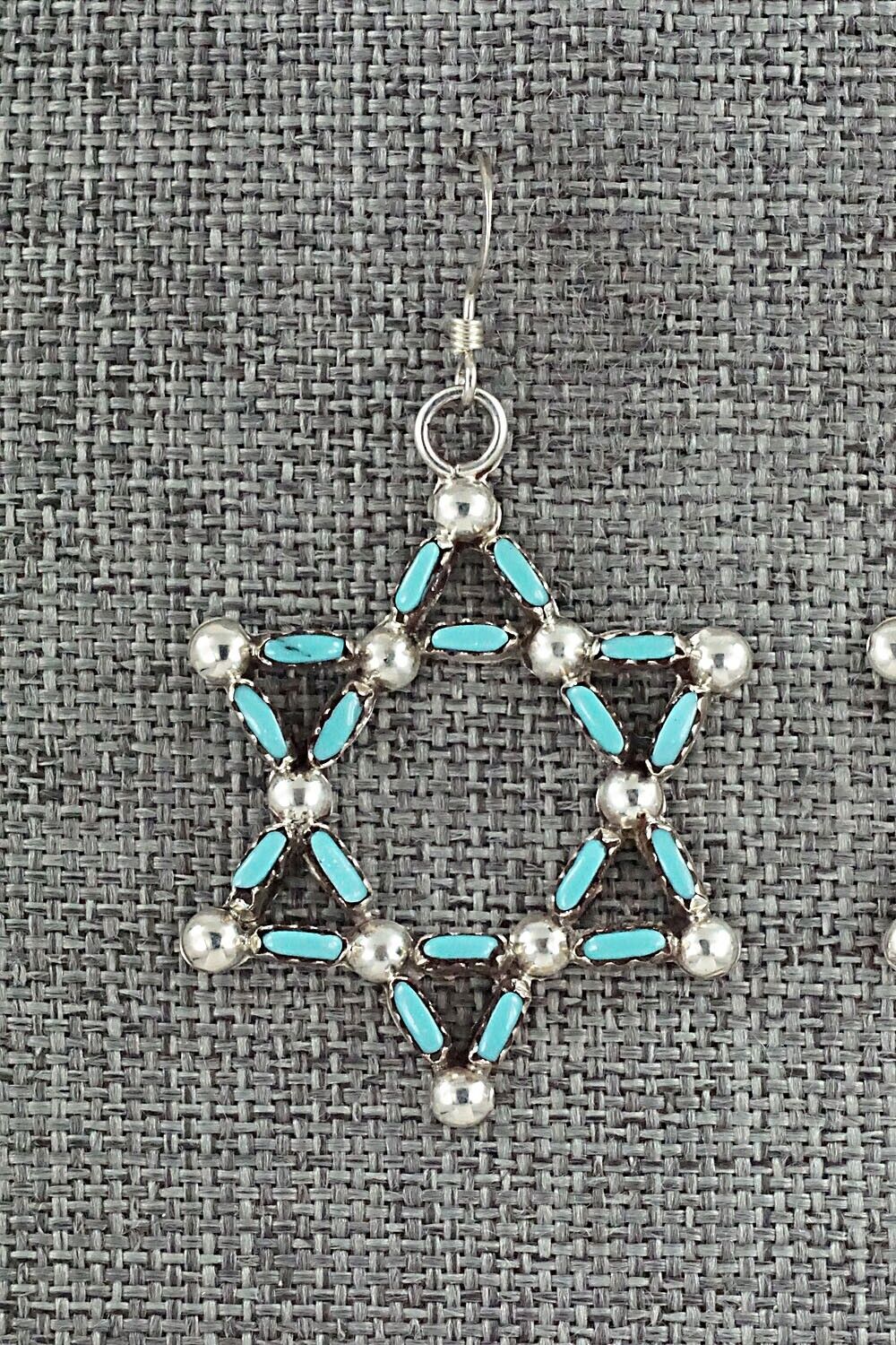 Turquoise & Sterling Silver Earrings - D. Ramancito