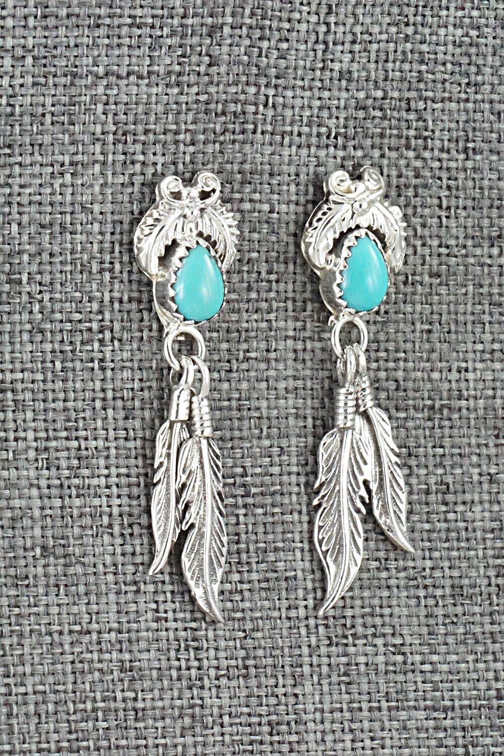 Turquoise and Sterling Silver Earrings - Sharon McCarthy