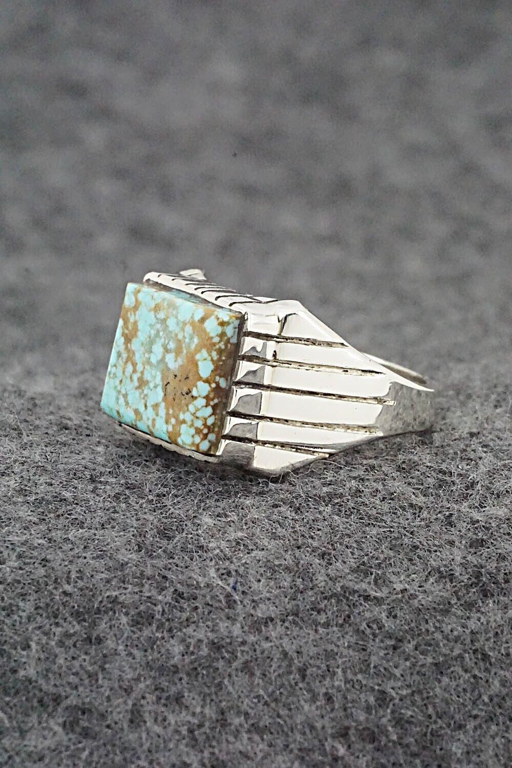 Turquoise & Sterling Silver Ring - Trevor Jack - Size 9.5