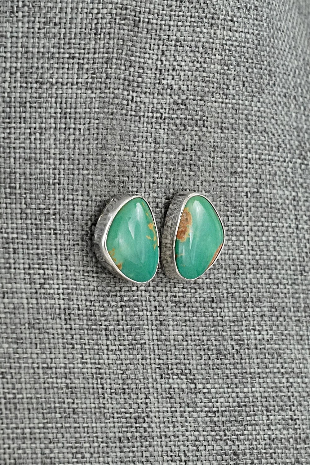 Turquoise & Sterling Silver Earrings - Rosemary Saunders