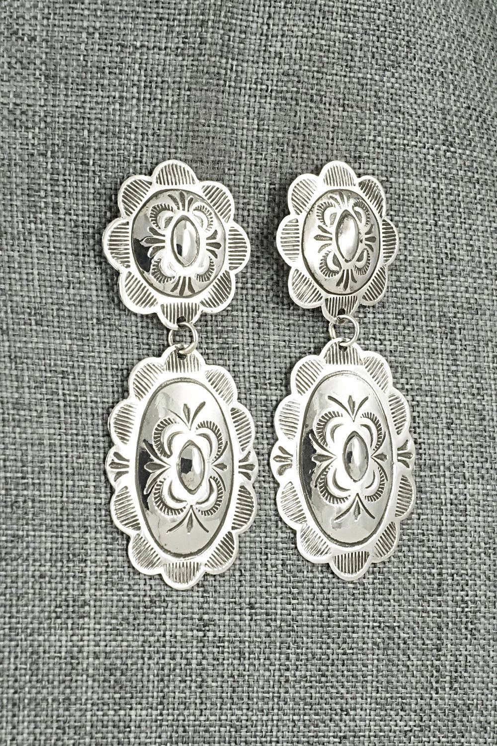 Sterling Silver Earrings - Bertha Begay