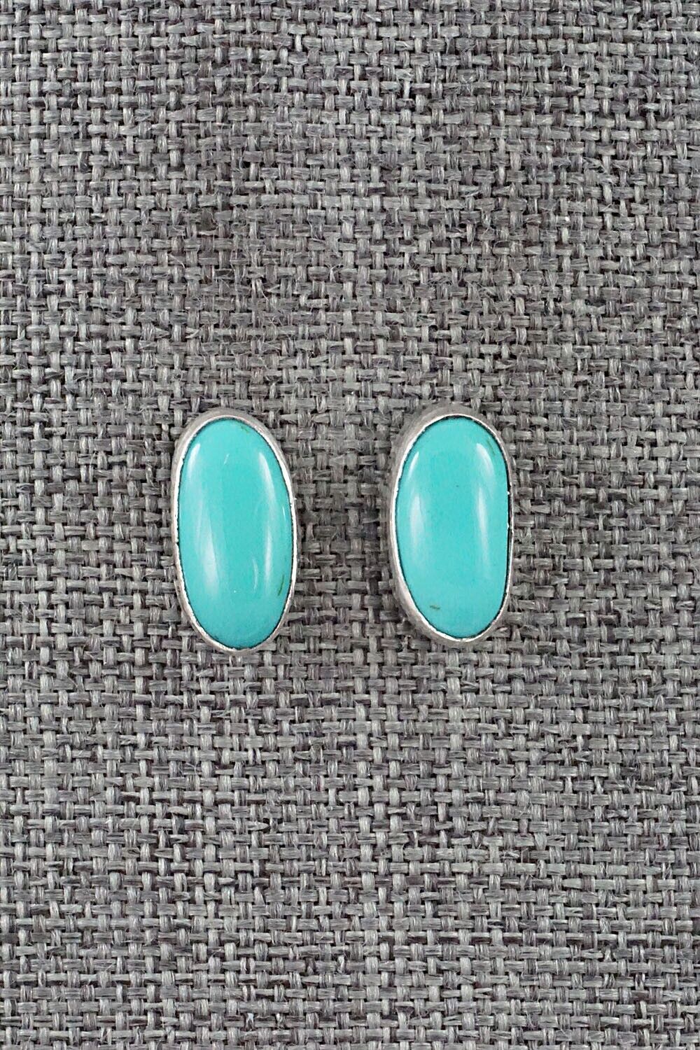 Turquoise & Sterling Silver Earrings - Marco Begaye