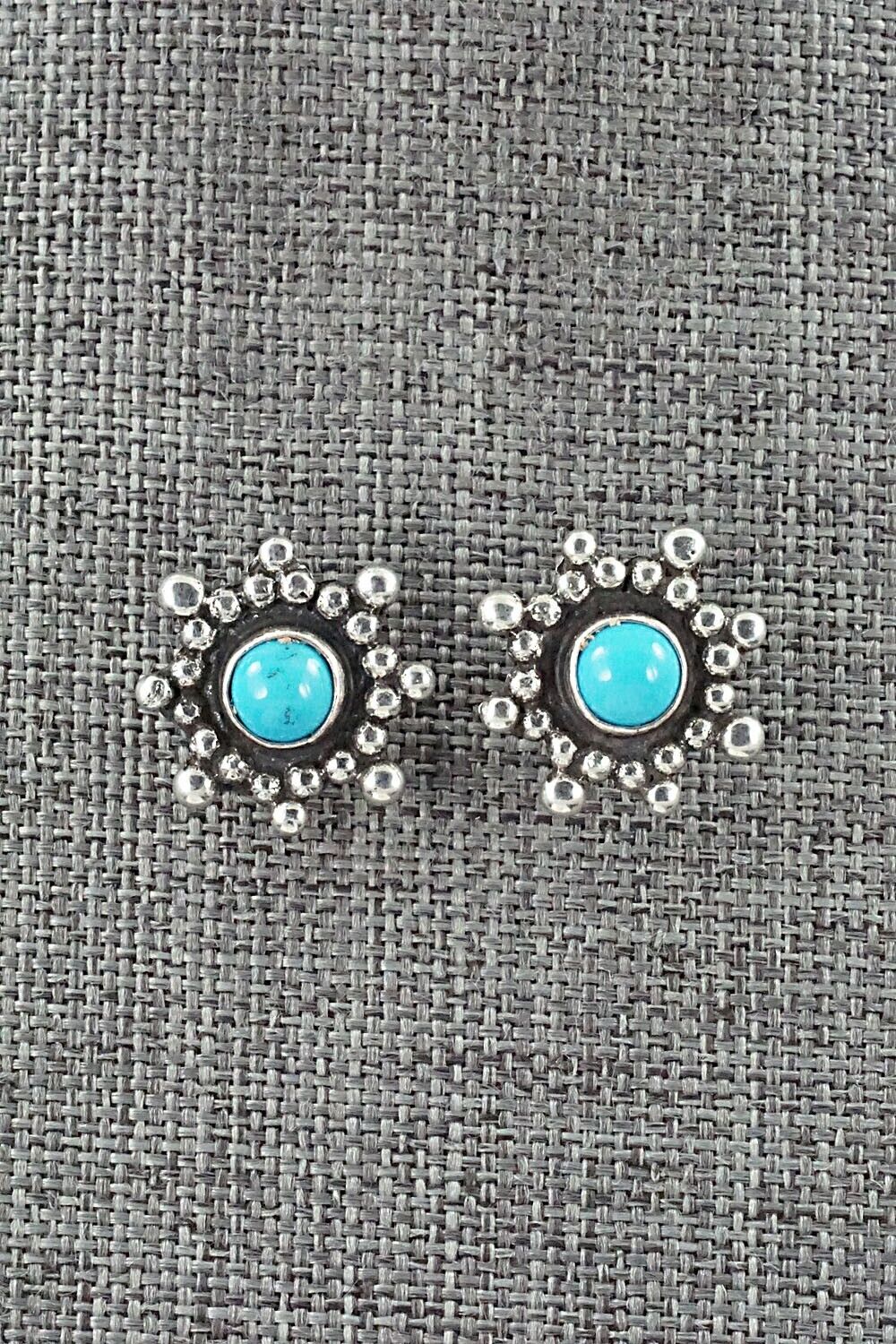 Turquoise & Sterling Silver Necklace and Earrings Set - Roie Jaque
