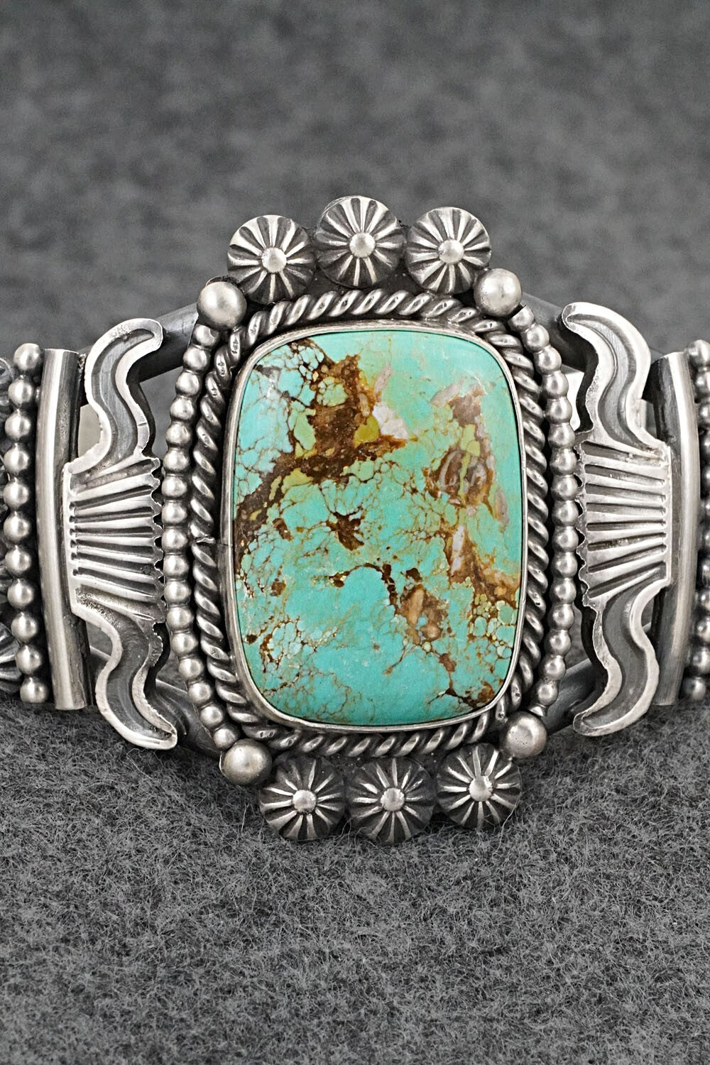 Turquoise & Sterling Silver Bracelet - Michael Calladitto