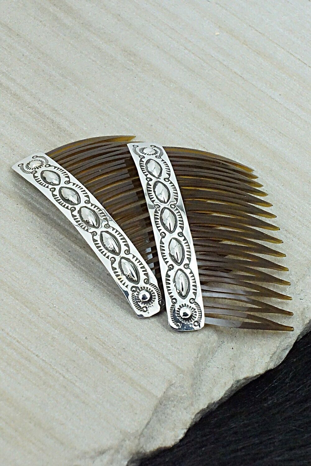 Sterling Silver Hair Combs - Jennie Blackgoat