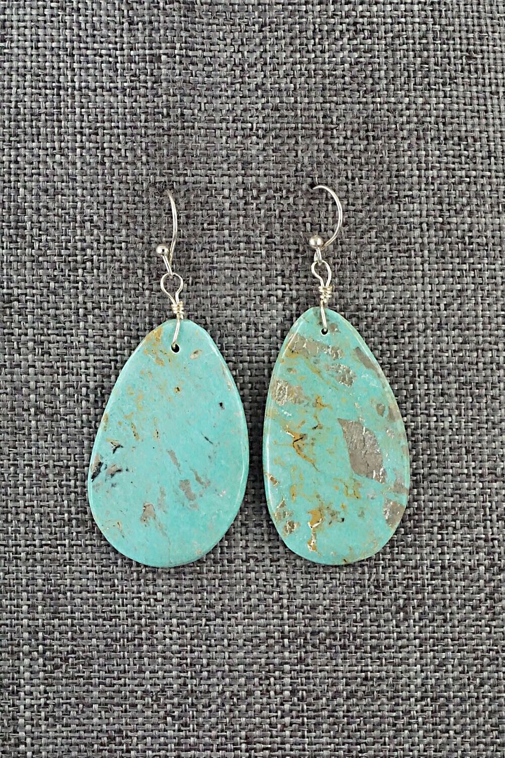Turquoise & Sterling Silver Earrings - Joe Garcia