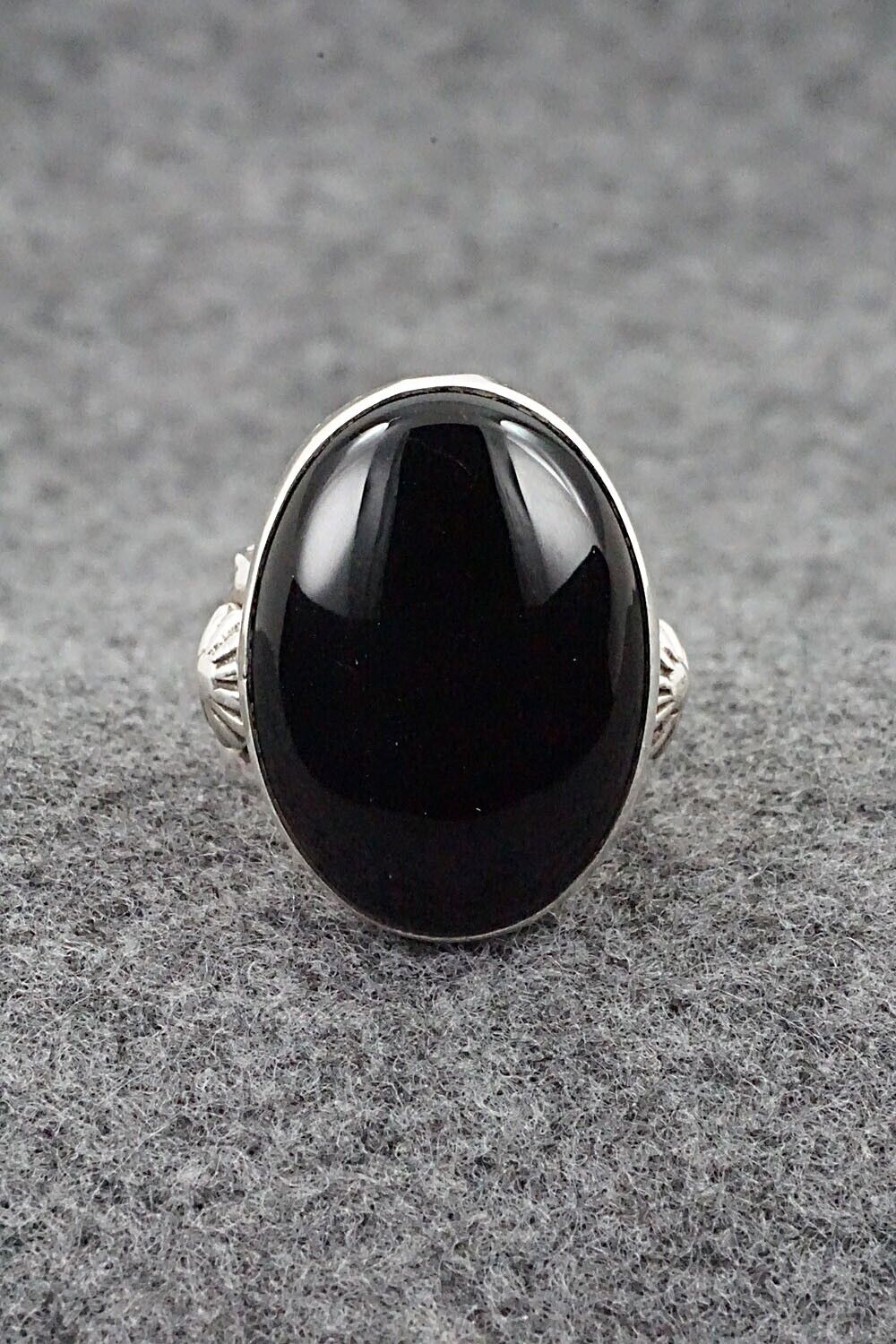 Onyx & Sterling Silver Ring - Ben Begay - Size 6.75