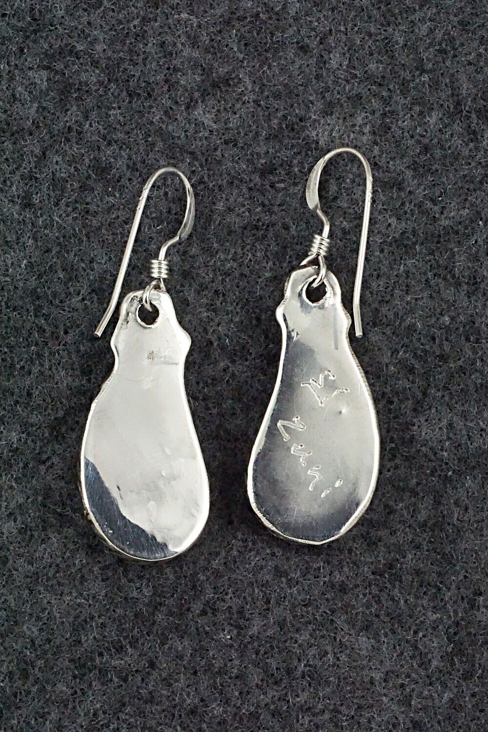 Opalite & Sterling Silver Inlay Earrings - Susie Lowsayatee