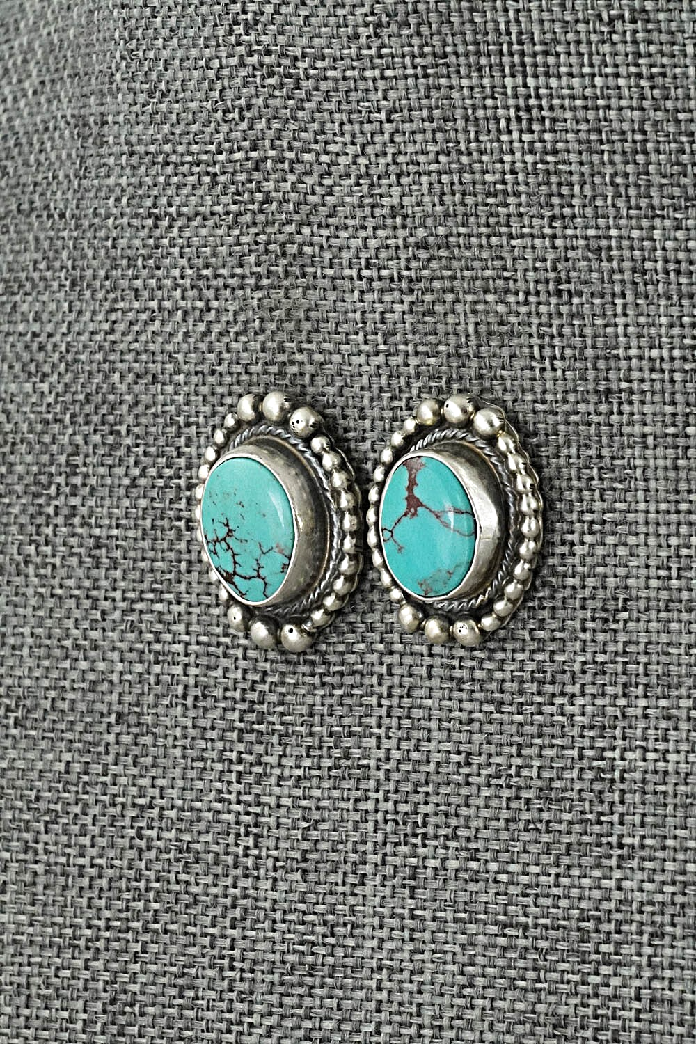 Turquoise & Sterling Silver Pendant and Earrings Set - Kathleen Chavez