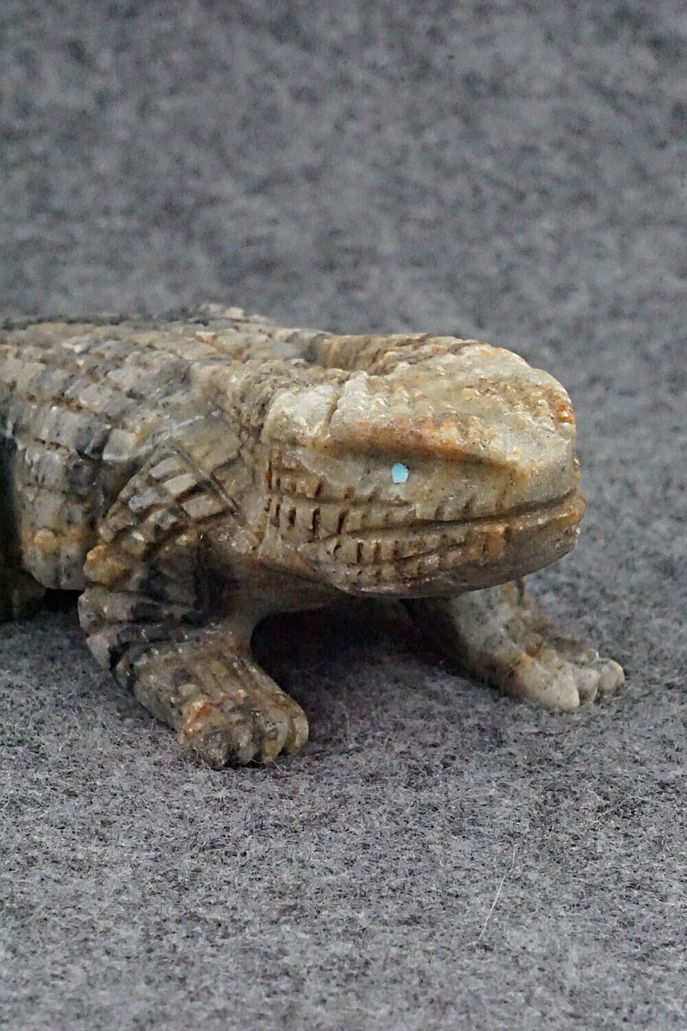 Horned Toad Zuni Fetish Carving - Tony Mackel