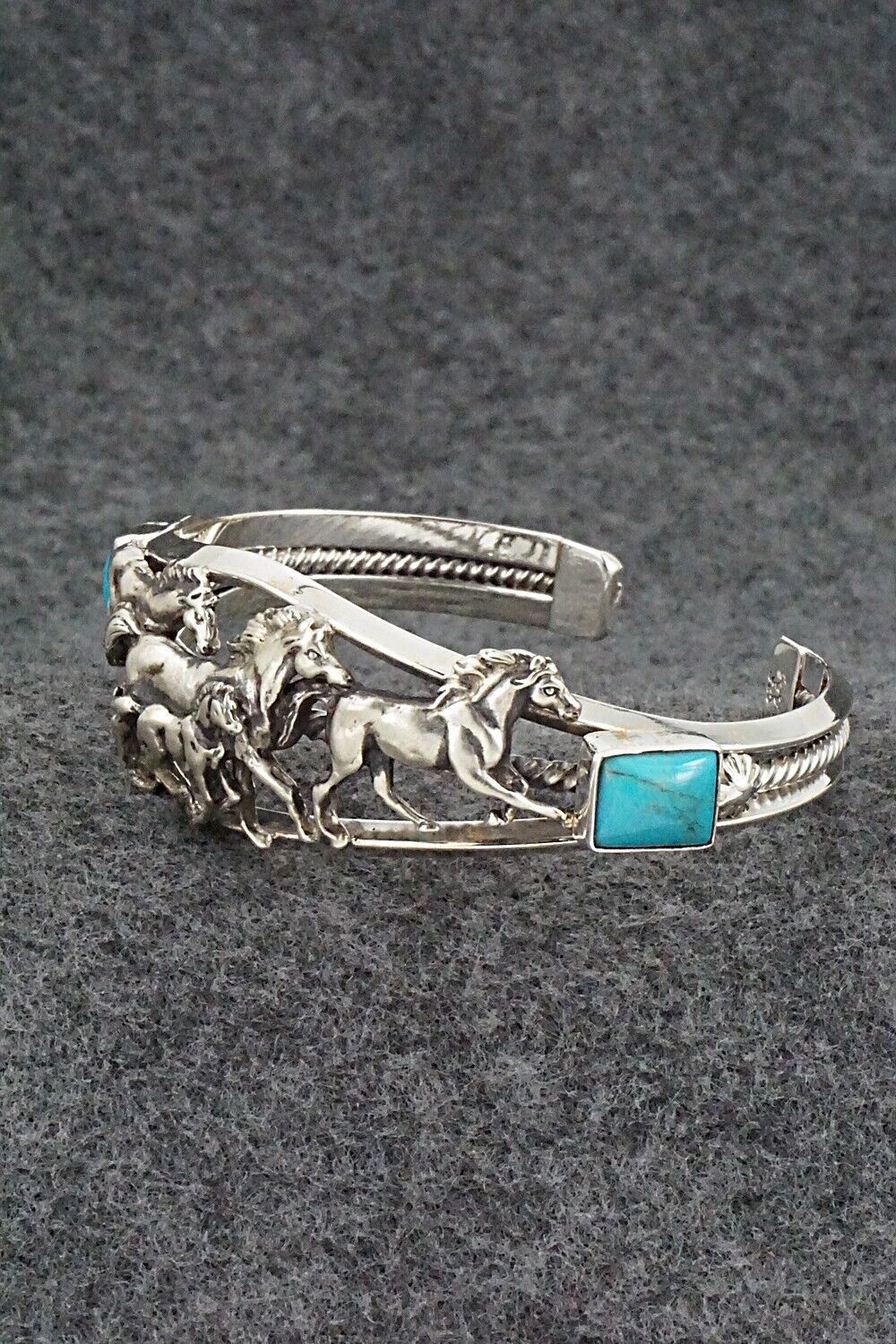 Turquoise & Sterling Silver Bracelet - Bobby Platero