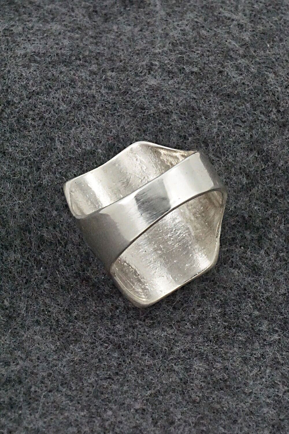 Turquoise & Sterling Silver Ring - Orena Leekya - Size 10.5