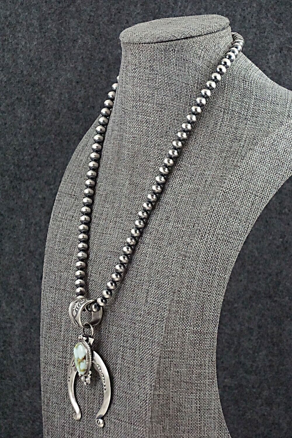 Variscite & Sterling Silver Necklace - Paige Gordon