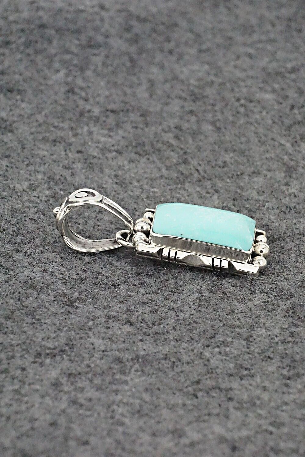 Turquoise & Sterling Silver Pendant - Phyllis Smith