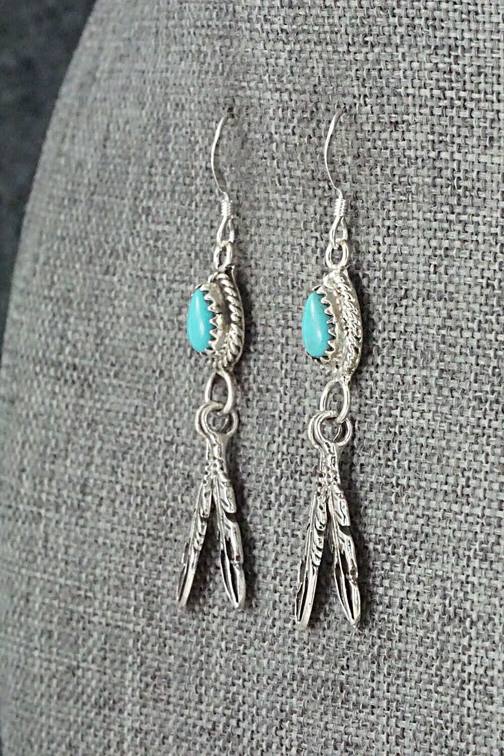 Turquoise & Sterling Silver Earrings - Sharon McCarthy