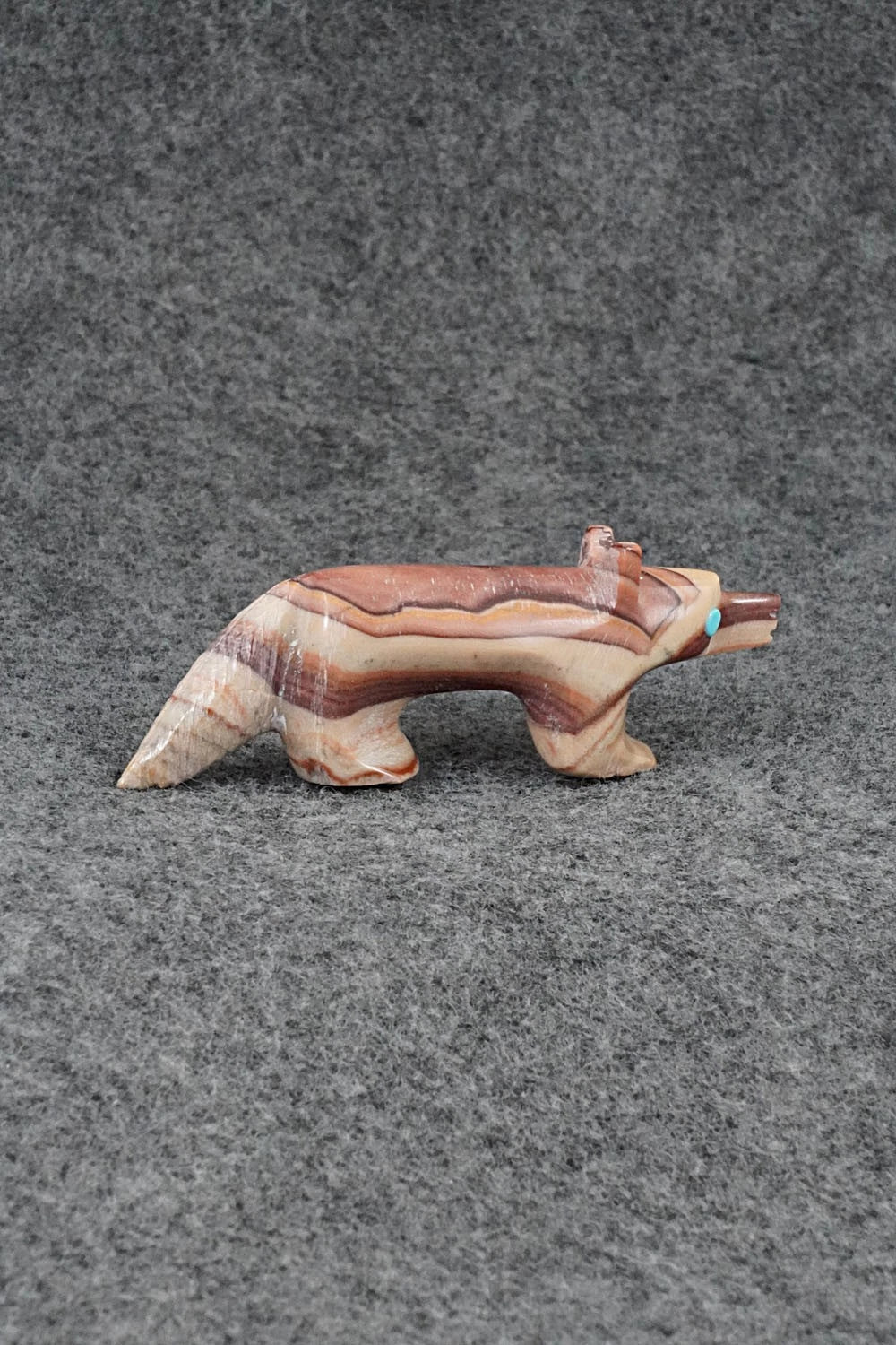 Wolf Zuni Fetish Carving - Ronnie Lunasee