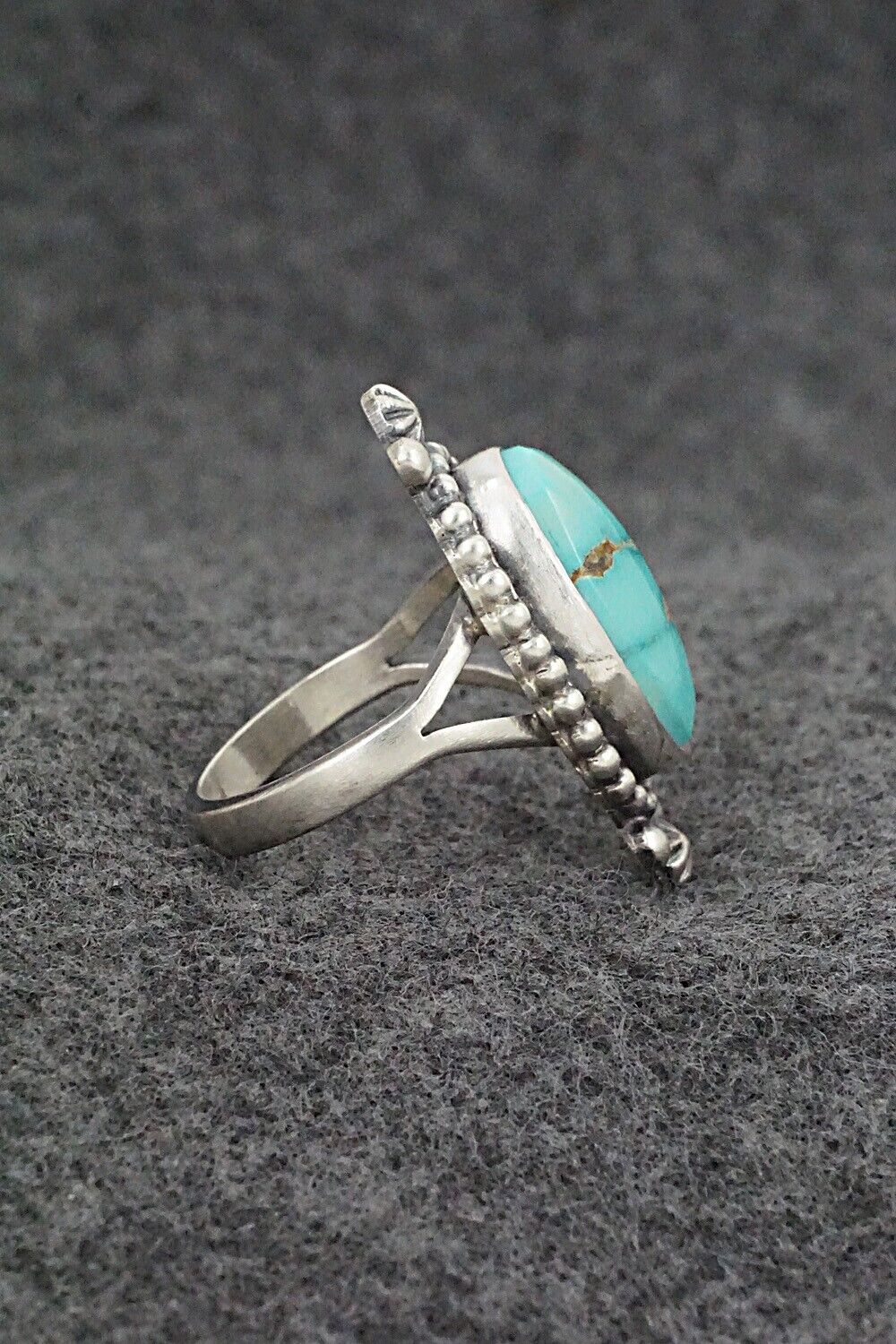 Turquoise & Sterling Silver Ring - Randy Boyd - Size 9