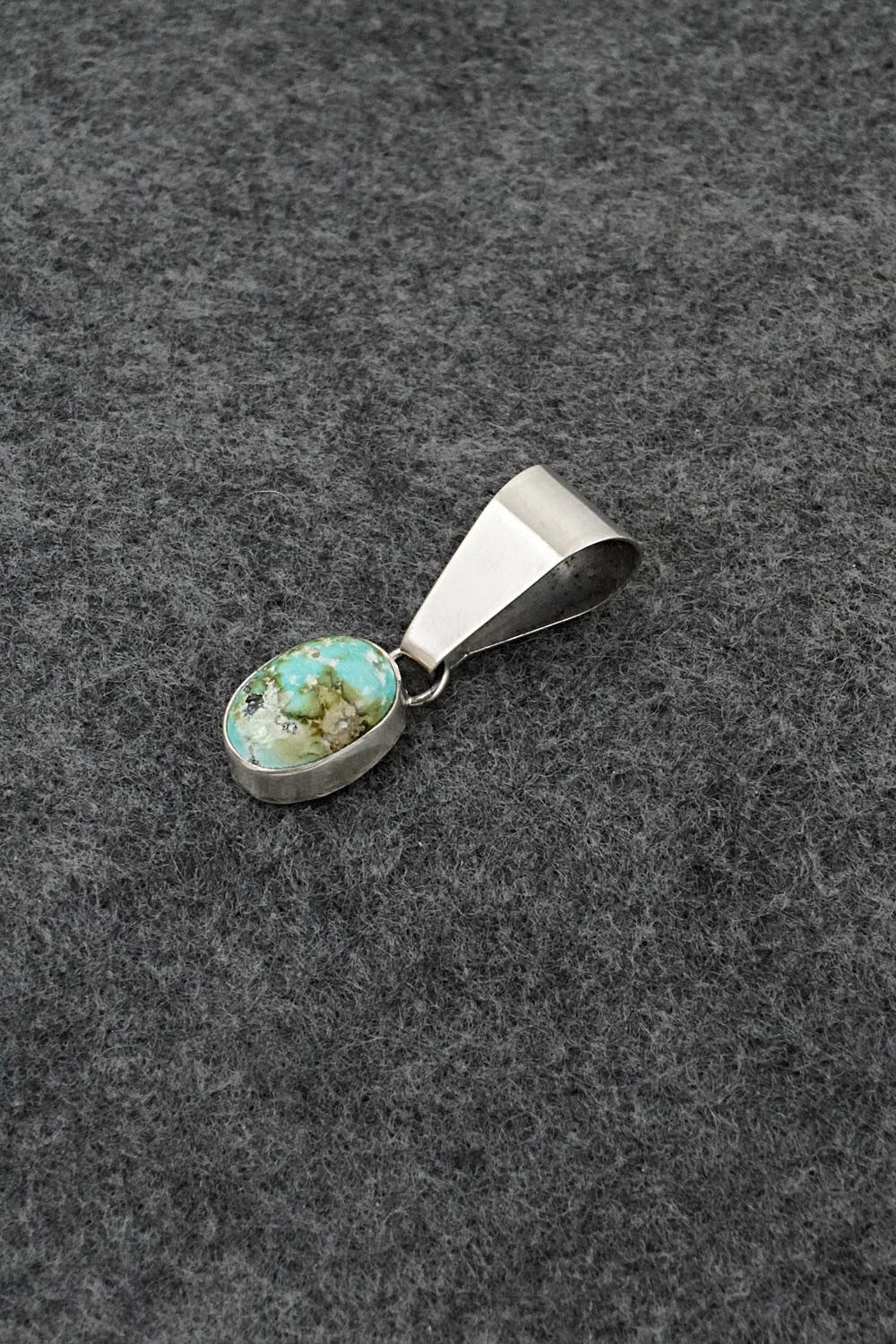 Turquoise & Sterling Silver Pendant - Rosemary Saunders