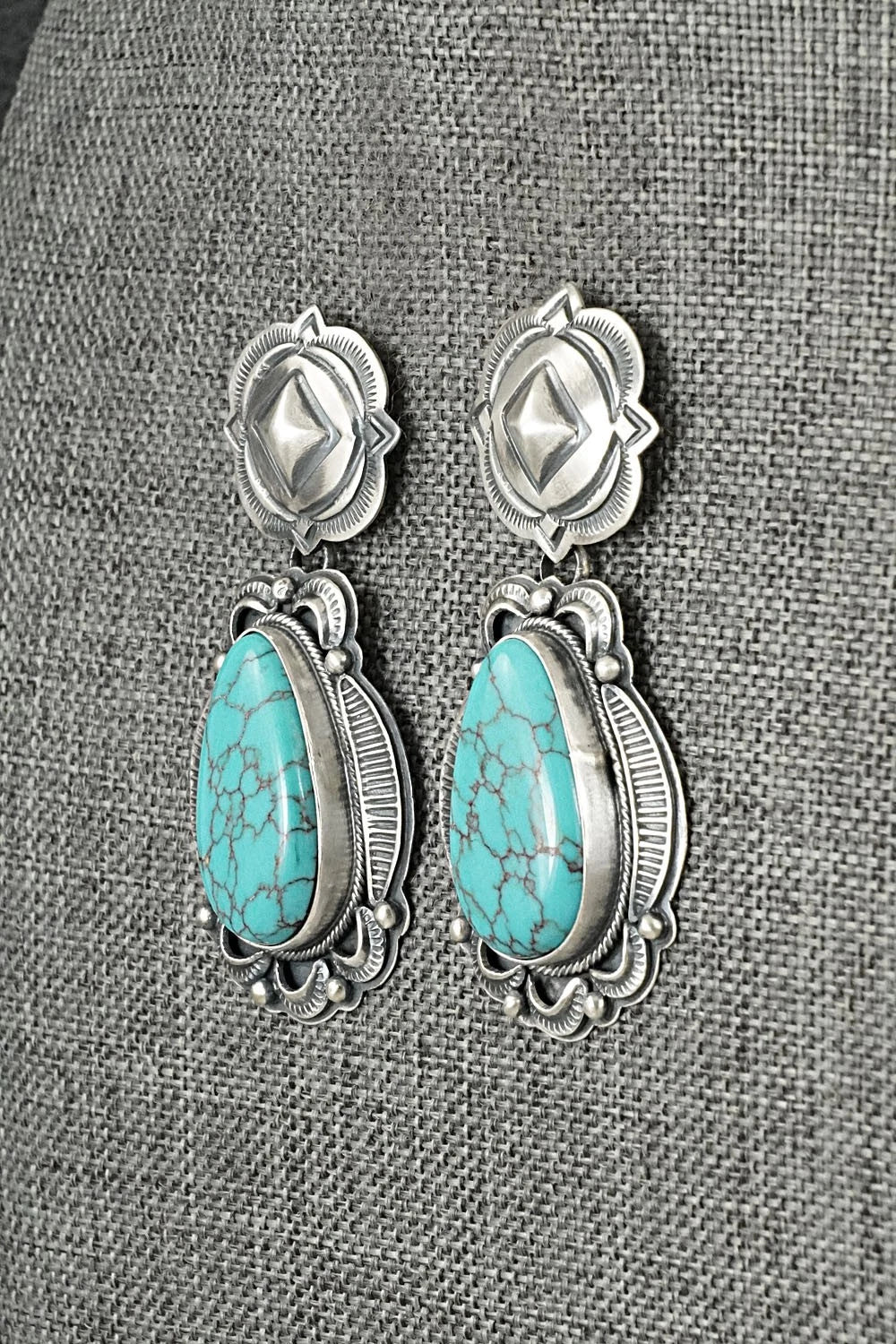 Turquoise & Sterling Silver Earrings - Randy Boyd