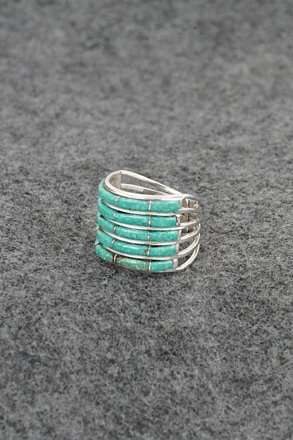 Turquoise & Sterling Silver Ring - Jamie Johnson - Size 6