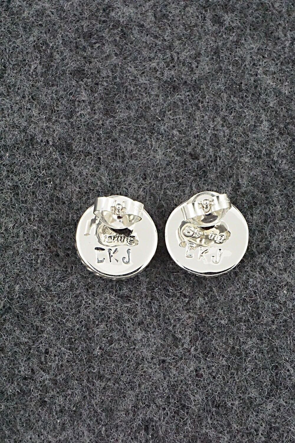 Multi-Stone & Sterling Silver Earrings - Delbert Kallestewa Jr.