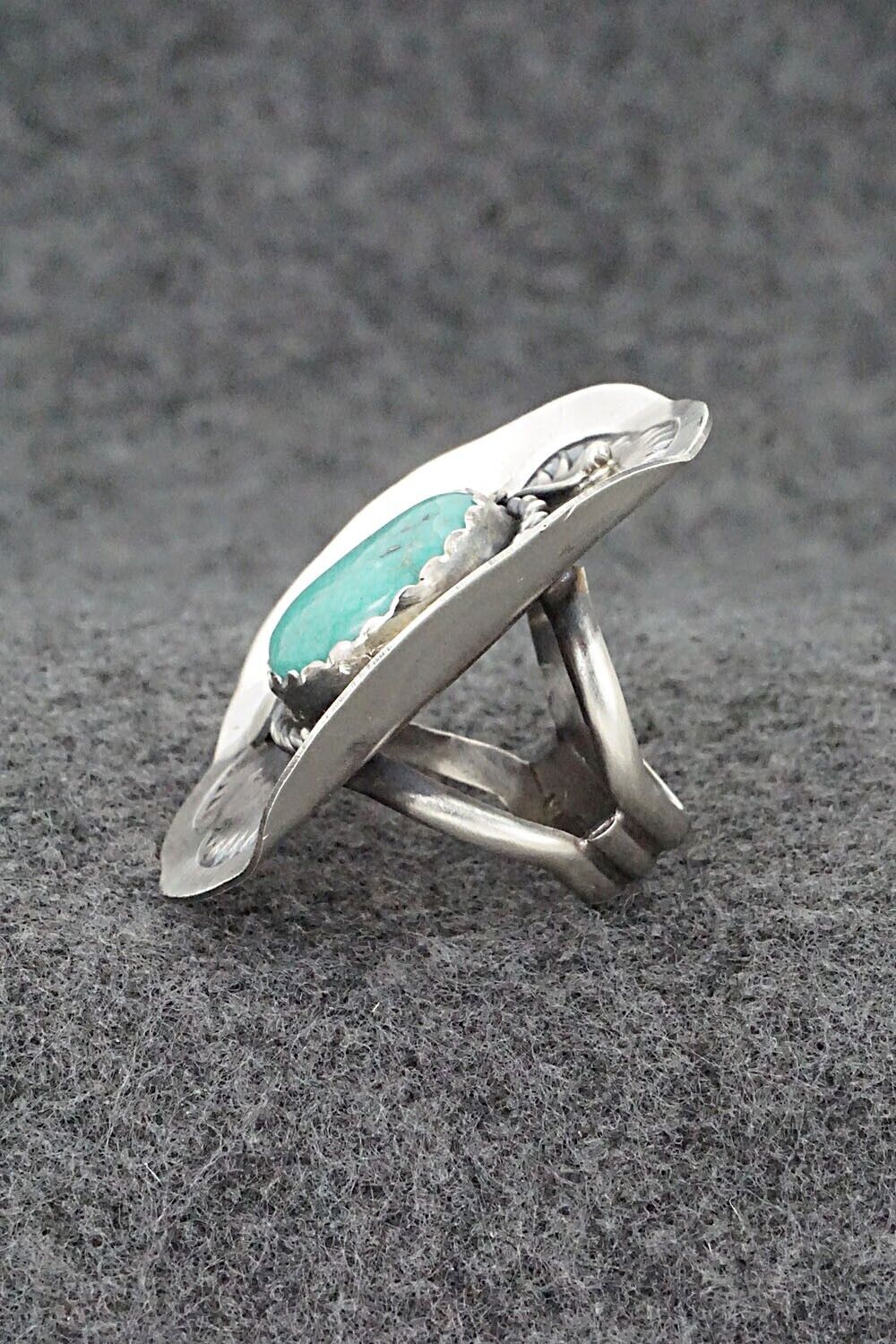 Turquoise & Sterling Silver Ring - Tim Yazzie - Size 6.5
