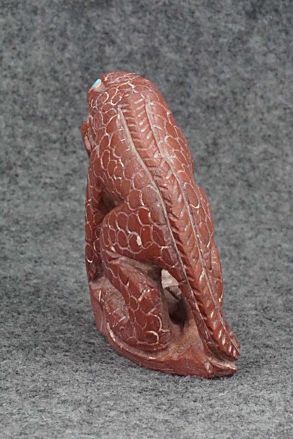 Iguana Zuni Fetish Carving - Carlton Kaamasee