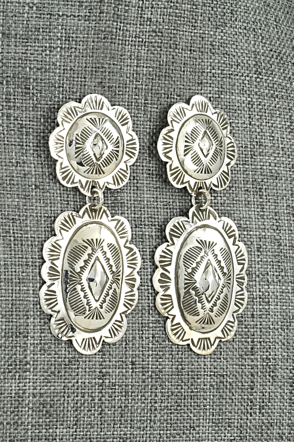 Sterling Silver Earrings - Bertha Begay