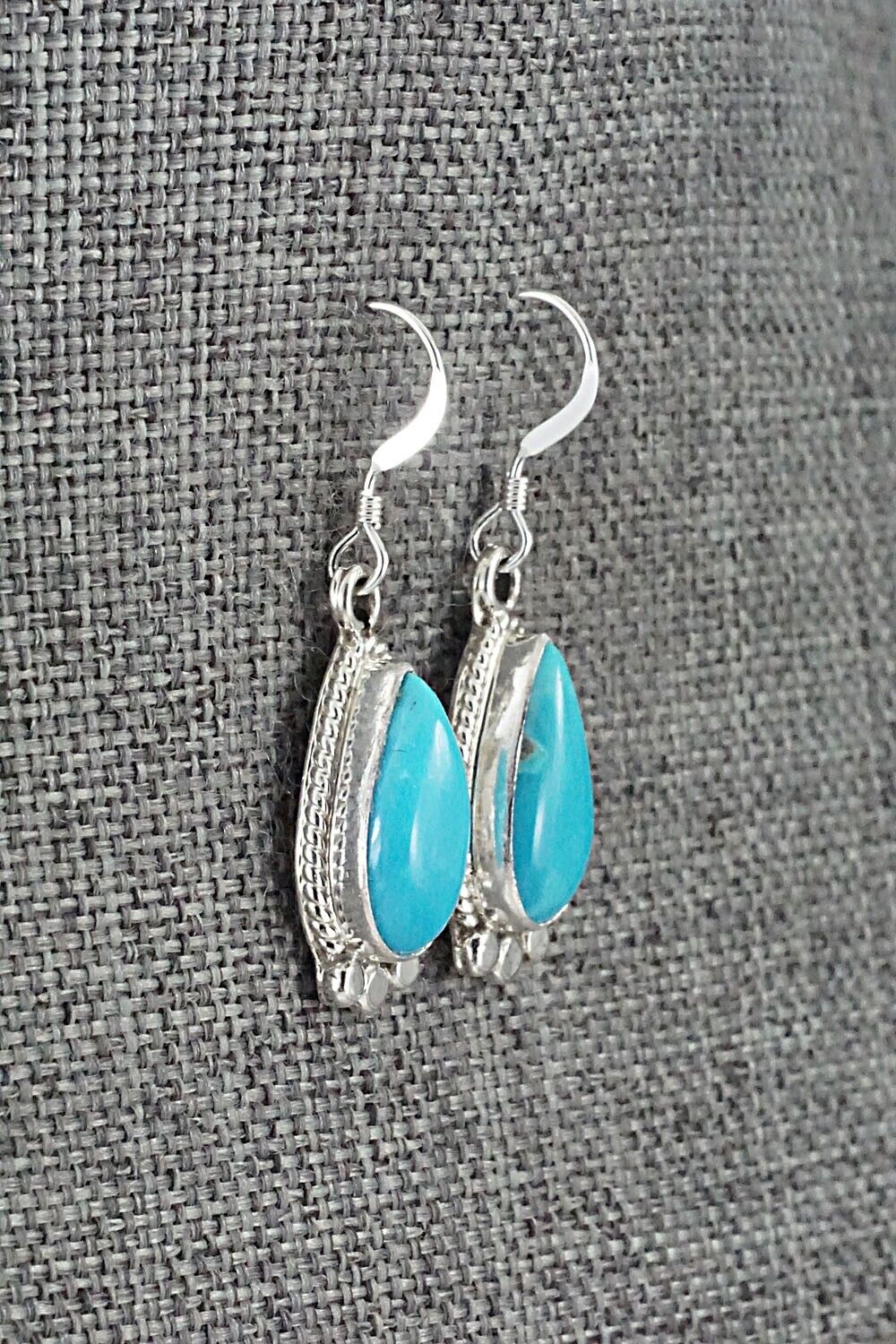 Turquoise and Sterling Silver Earrings - Sharon McCarthy