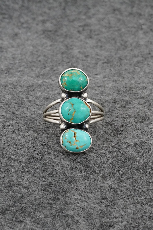 Turquoise & Sterling Silver Ring - Verley Betone - Size 10.5