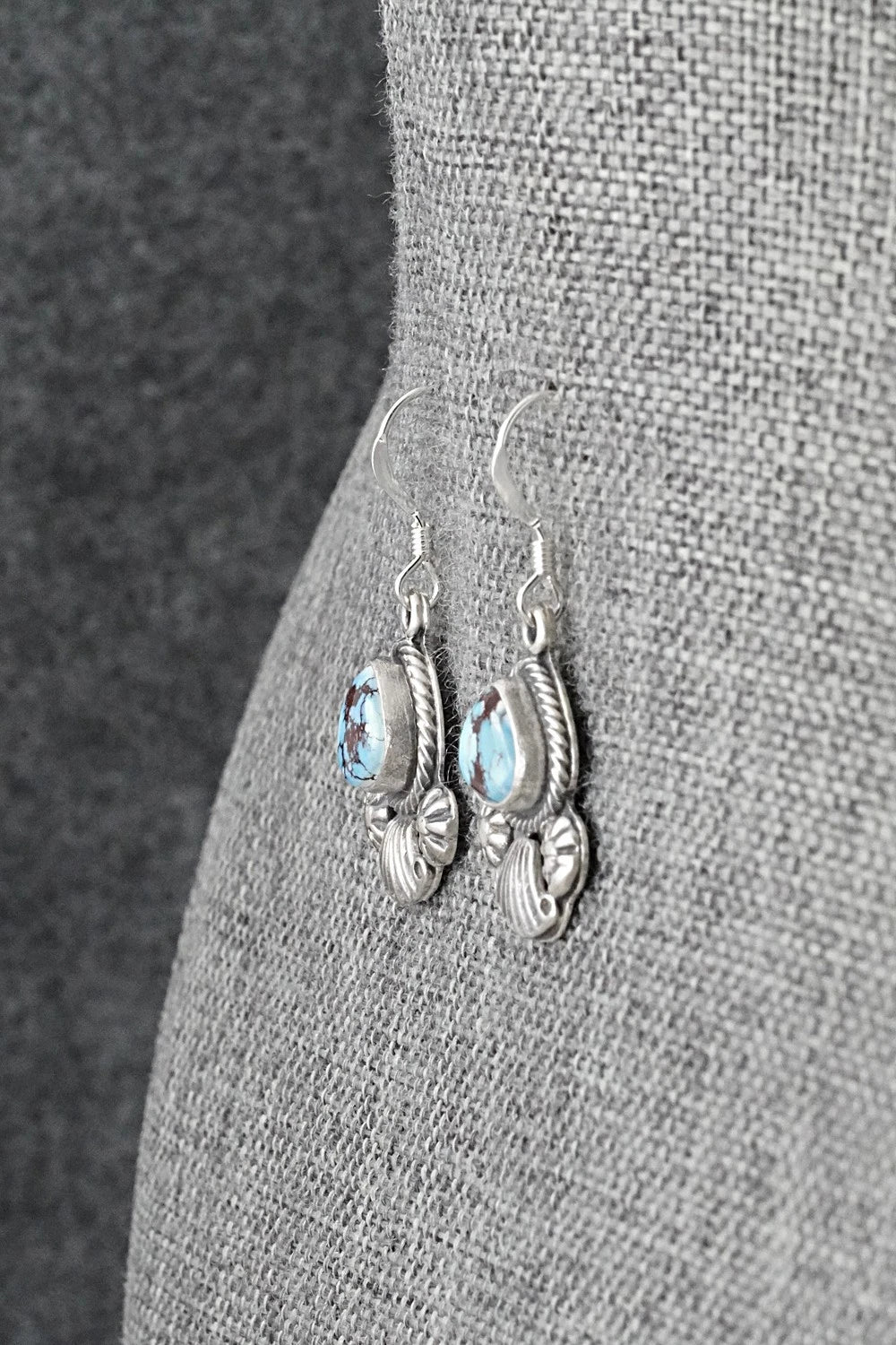 Turquoise & Sterling Silver Earrings - Verley Betone