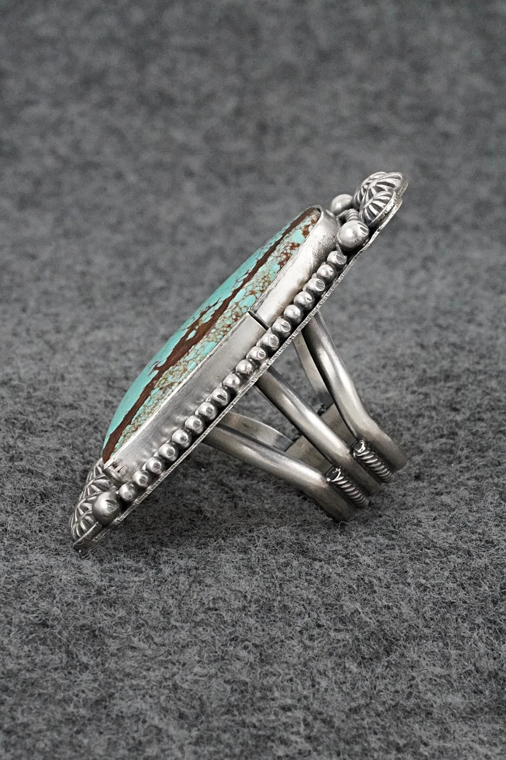 Turquoise & Sterling Silver Ring - Michael Calladitto - Size 9