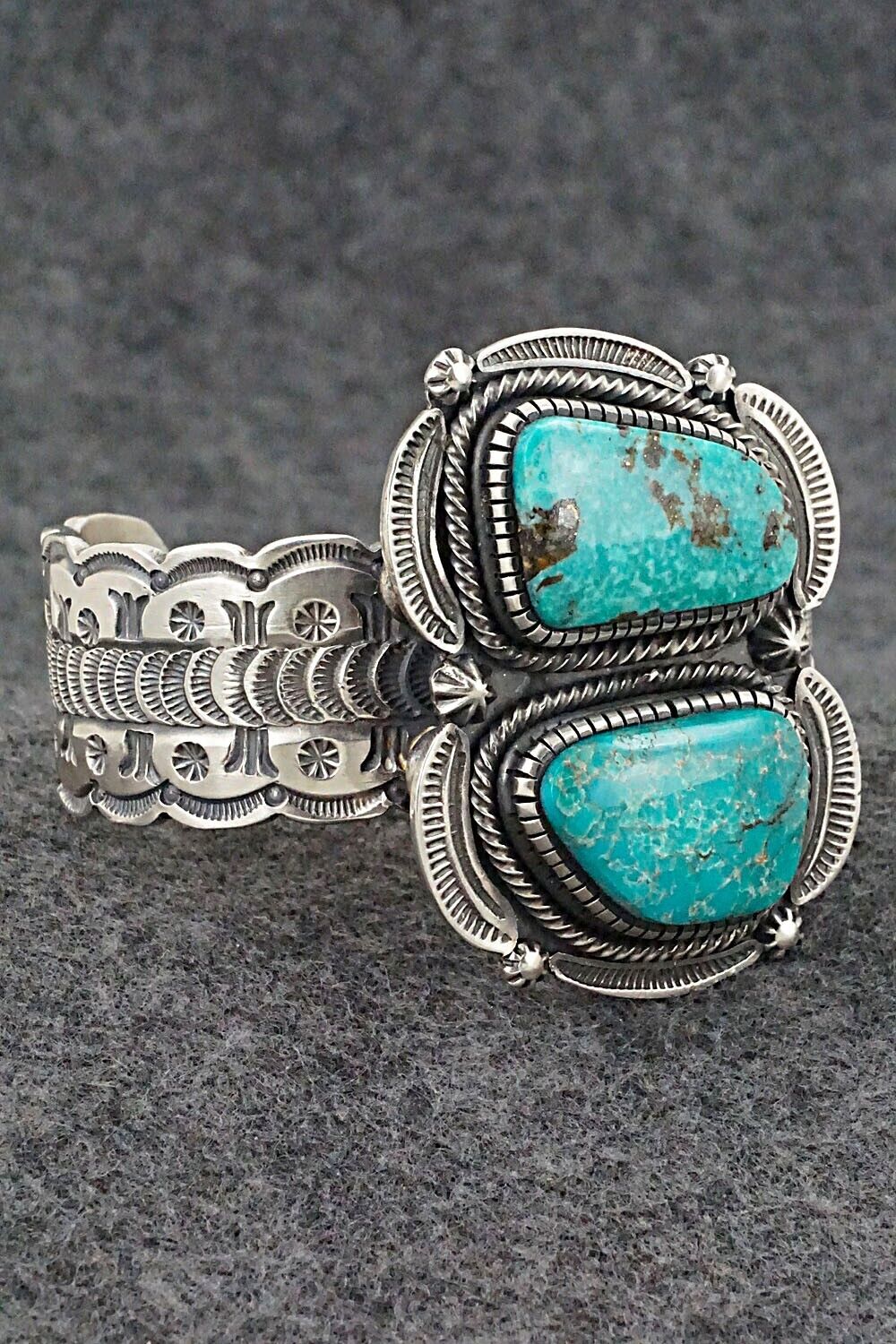 Turquoise & Sterling Silver Bracelet - Hank Vandever