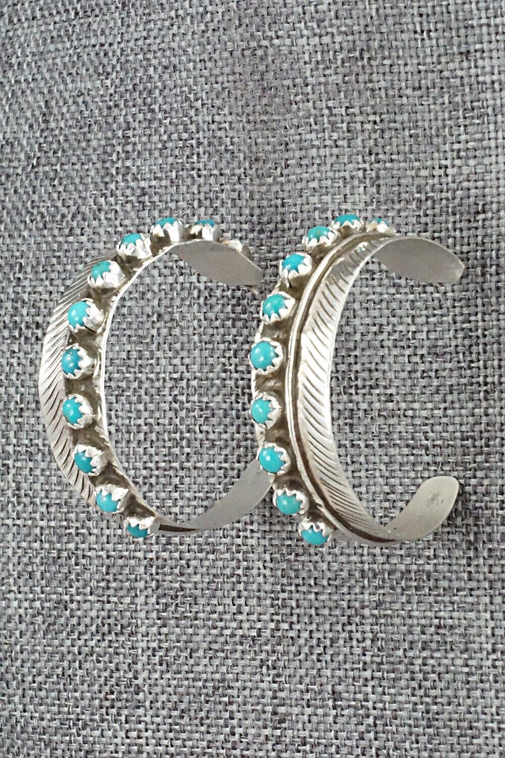 Turquoise and Sterling Silver Earrings - Aaron Davis