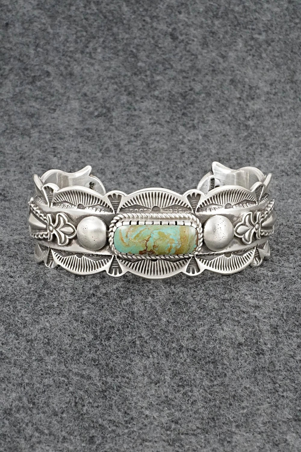 Turquoise & Sterling Silver Bracelet - Roland Dixson